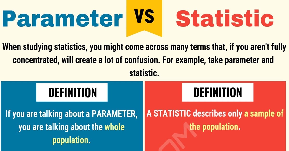 Comparison-between-Statistics-and-Parameter